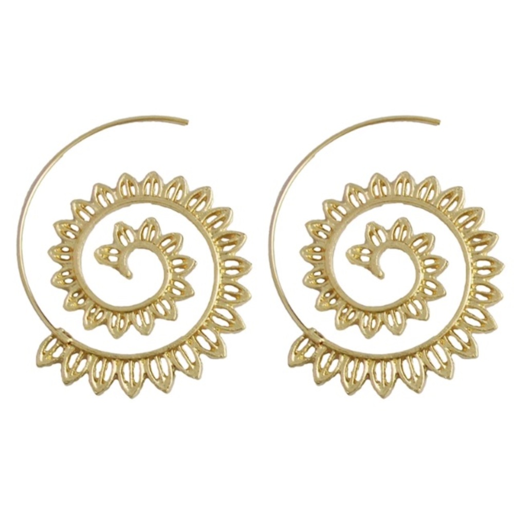 NEW!💙💎BEAUTIFUL💛GOLDEN💛SPIRALS!💎💙BOHO HIPPIE - Picture 4 of 8